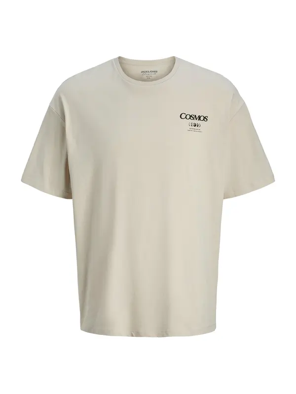 JACK & JONES JACK & JONES Majica 'JORCOSMOS'  ecru/prljavo bijela / crna