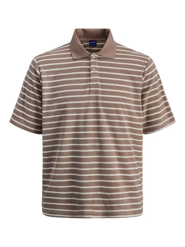 JACK & JONES JACK & JONES Majica 'JORGEN'  čokolada / bijela
