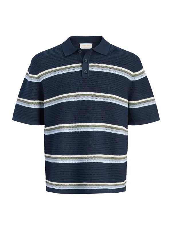 JACK & JONES JACK & JONES Majica 'JORMaine'  noćno plava / golublje plava / pastelno plava / bijela