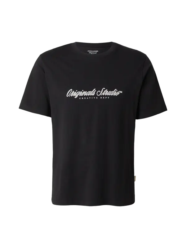 JACK & JONES JACK & JONES Majica 'JORMONTAUK'  crna / bijela