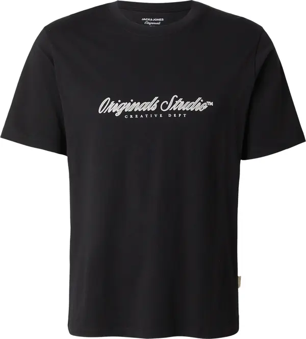 JACK & JONES JACK & JONES Majica 'JORMONTAUK'  crna / bijela