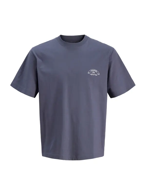JACK & JONES JACK & JONES Majica 'Jormontauk'  indigo / tamo siva / ciglasto crvena / bijela