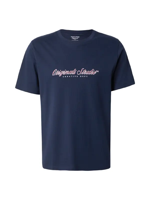 JACK & JONES JACK & JONES Majica 'JORMONTAUK'  plava / smeđa / bijela