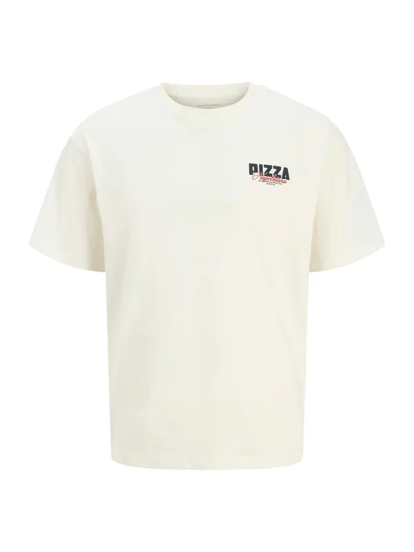 JACK & JONES JACK & JONES Majica 'JORNAPOLI'  boja pijeska / sivkasto bež / tamno plava / vatreno crvena