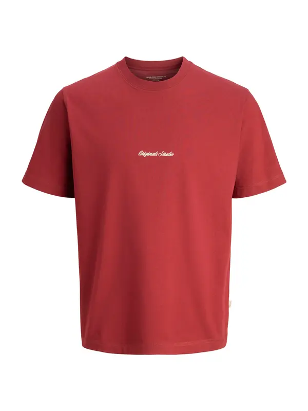 JACK & JONES JACK & JONES Majica 'JORNorrebro'  bordo / bijela