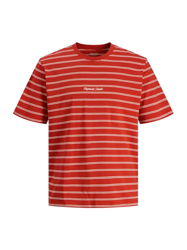 JACK & JONES JACK & JONES Majica 'JORNORREBRO'  crvena / bijela