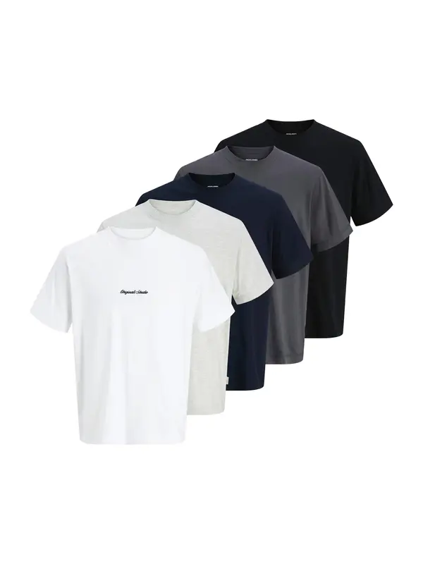 JACK & JONES JACK & JONES Majica 'JORNorrebro'  noćno plava / grafit siva / siva melange / crna / bijela