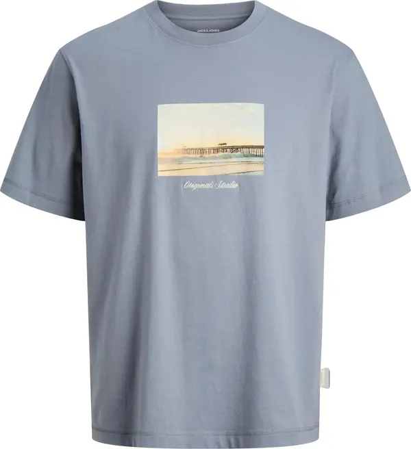 JACK & JONES JACK & JONES Majica 'JORNorrebro'  pijesak / golublje plava / crna