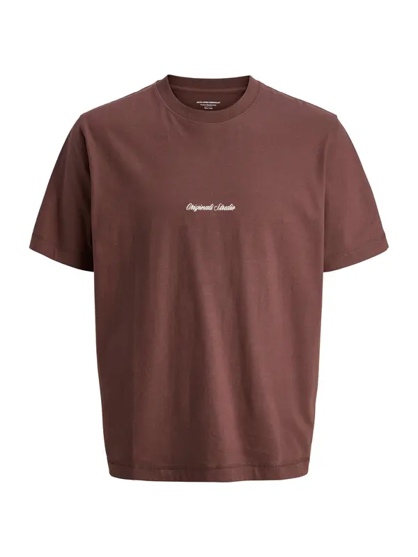 JACK & JONES JACK & JONES Majica 'JORNorrebro'  smeđa / bijela