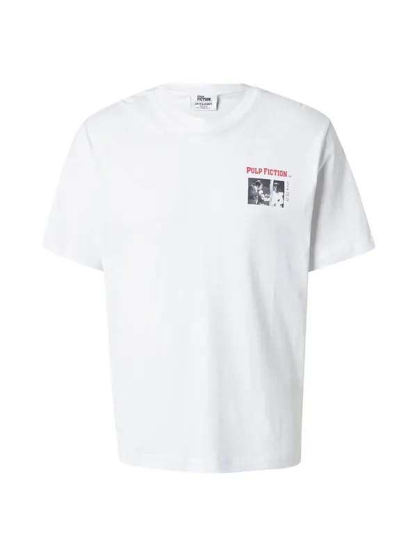 JACK & JONES JACK & JONES Majica 'JORPULP FICTION DANCE'  crvena / crna / bijela