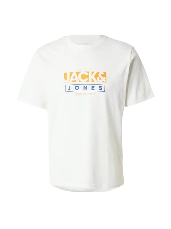 JACK & JONES JACK & JONES Majica 'JORSEVEN'  plava / zlatno žuta / bijela