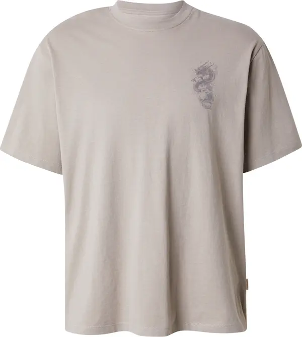 JACK & JONES JACK & JONES Majica 'JORTRENDY OBJECTS'  siva / tamo siva / kaki