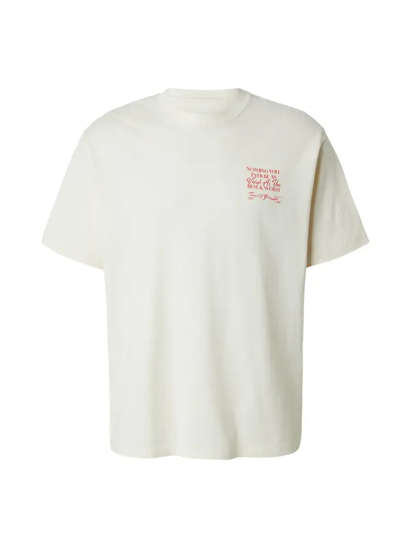 JACK & JONES JACK & JONES Majica 'JORTRENDY OBJECTS'  svijetlocrvena / bijela