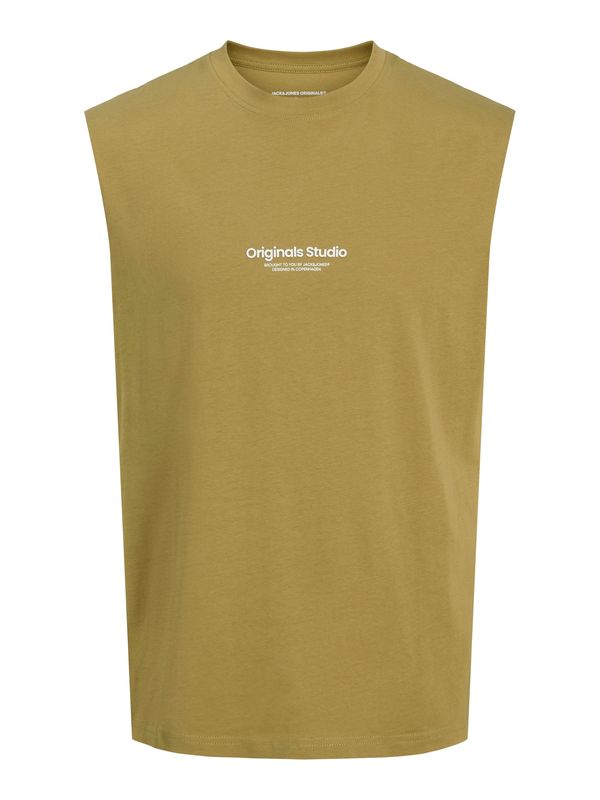 JACK & JONES JACK & JONES Majica 'JORVESTERBRO'  maslinasta / prljavo bijela