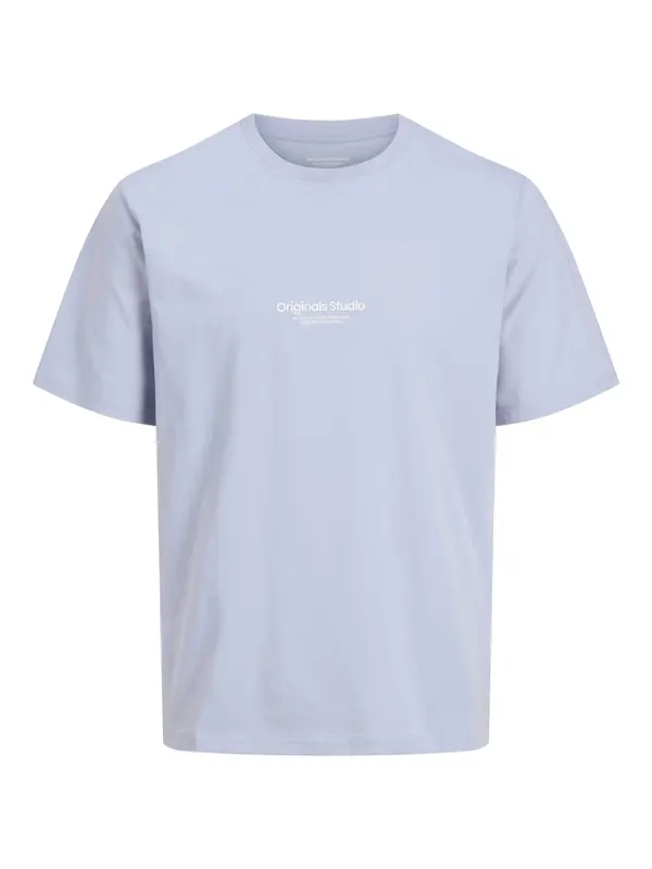 JACK & JONES JACK & JONES Majica 'JORVesterbro'  svijetloplava / bijela