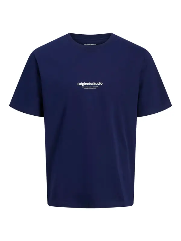 JACK & JONES JACK & JONES Majica 'JORVesterbro'  tamno plava / bijela