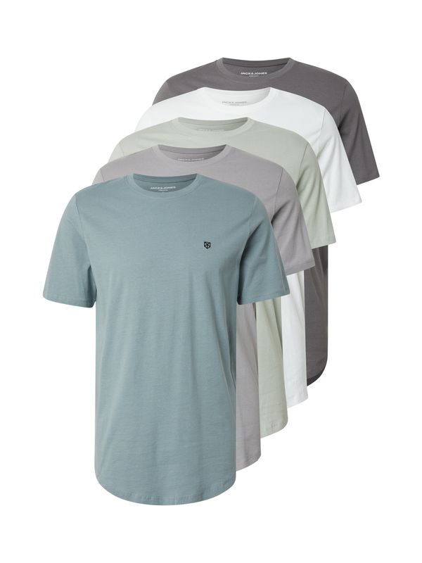 JACK & JONES JACK & JONES Majica 'JPRBLABRODY'  siva / svijetlosiva / pastelno zelena / bijela