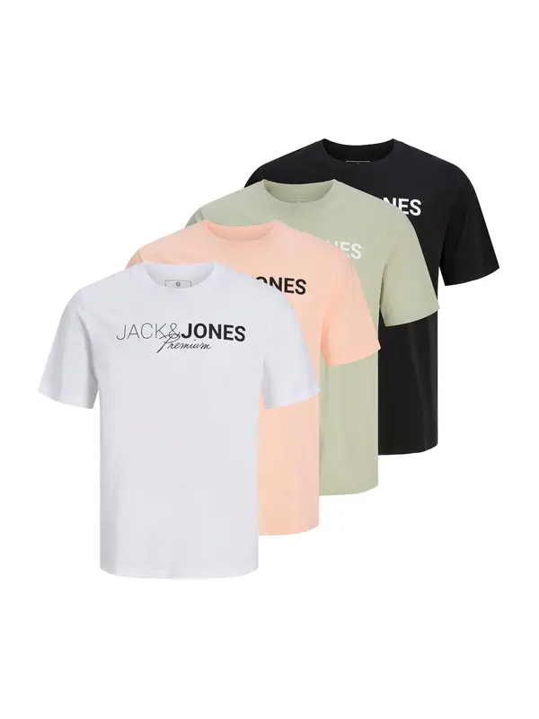 JACK & JONES JACK & JONES Majica 'JPRBLANEO'  pastelno zelena / marelica / crna / bijela