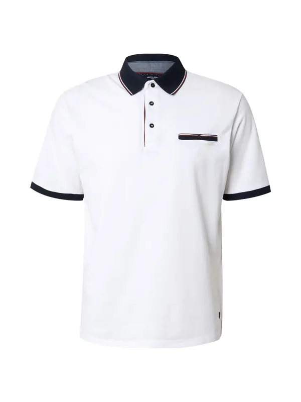 JACK & JONES JACK & JONES Majica 'JPRBLUHUBO'  tamno plava / crvena / bijela