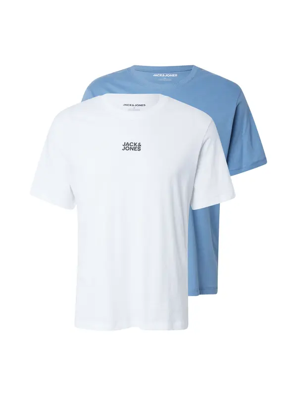 JACK & JONES JACK & JONES Majica 'JWHCLASSIC'  kraljevsko plava / bijela