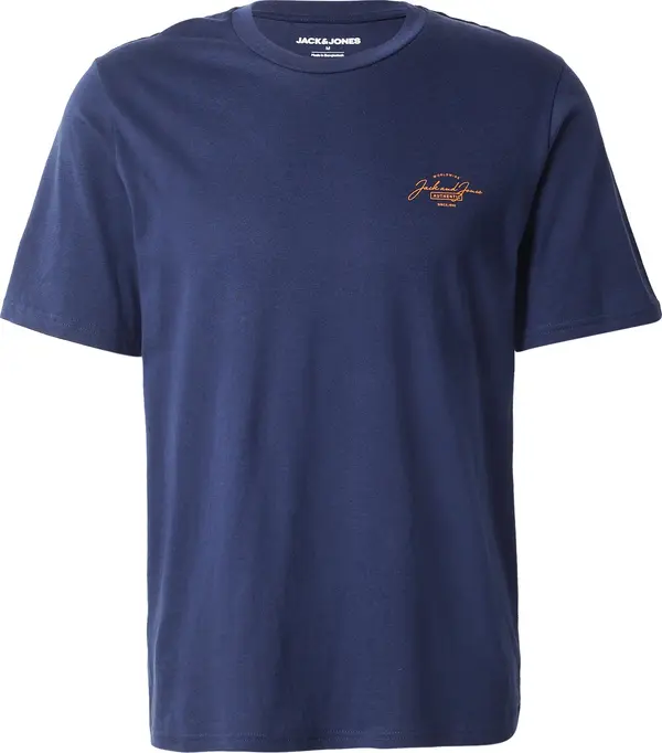 JACK & JONES JACK & JONES Majica 'JWHFERRIS'  mornarsko plava / narančasta