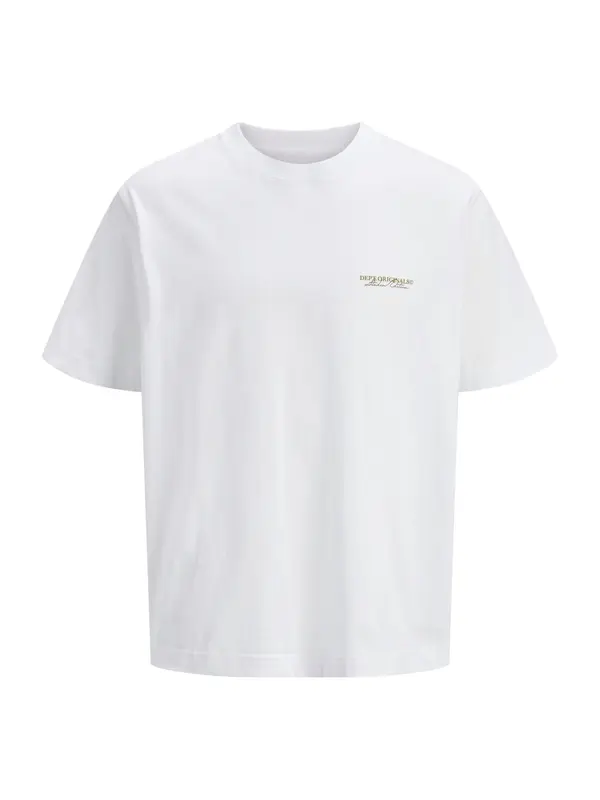 JACK & JONES JACK & JONES Majica 'JWHislington'  pijesak / narančasta / bijela