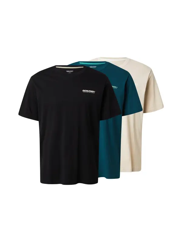 JACK & JONES JACK & JONES Majica 'JWHLEGACY'  bež / plava / crna