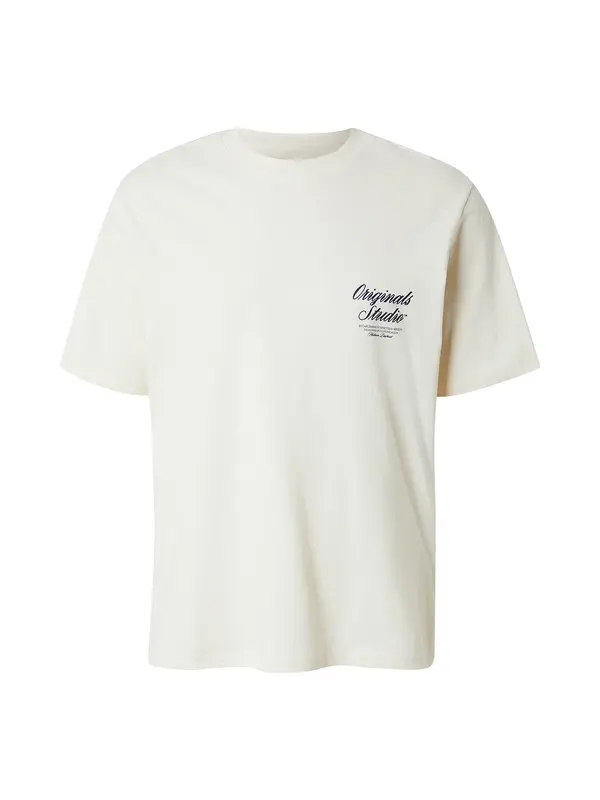 JACK & JONES JACK & JONES Majica 'JWHNORREBRO'  tamno plava / prljavo bijela
