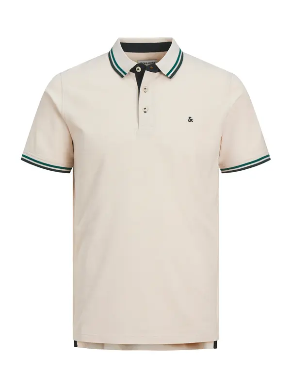 JACK & JONES JACK & JONES Majica 'JWHPAULOS'  boja pijeska / noćno plava / petrol