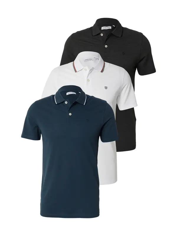 JACK & JONES JACK & JONES Majica 'JWHPAULOS'  morsko plava / crna / bijela