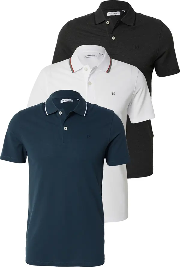 JACK & JONES JACK & JONES Majica 'JWHPAULOS'  morsko plava / crna / bijela