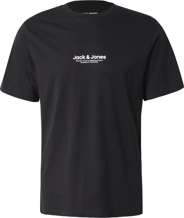JACK & JONES JACK & JONES Majica 'JWHVESTERBRO'  crna / bijela