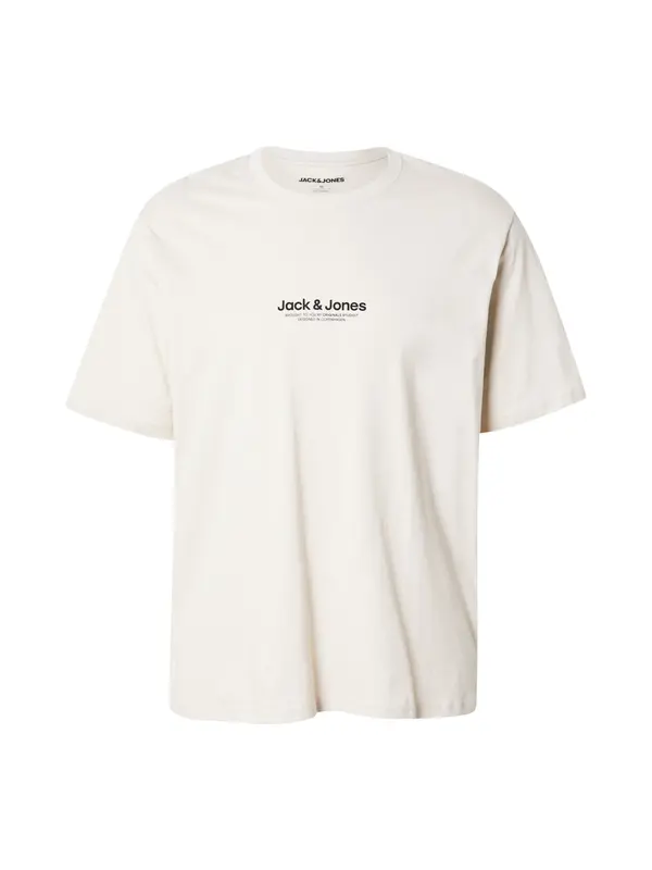 JACK & JONES JACK & JONES Majica 'JWHVESTERBRO'  svijetlobež / crna