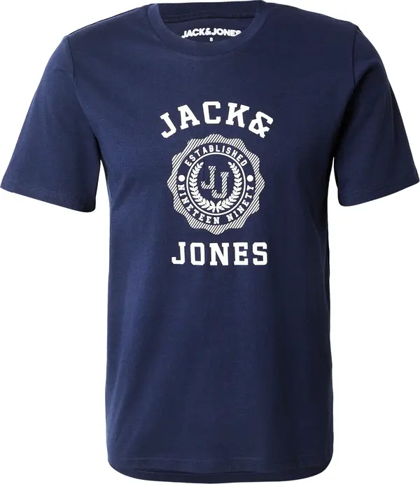 JACK & JONES JACK & JONES Majica 'JWHVICTO'  mornarsko plava / bijela