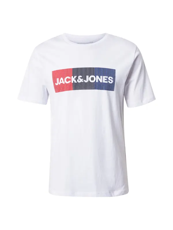 JACK & JONES JACK & JONES Majica  mornarsko plava / crvena / crna / bijela