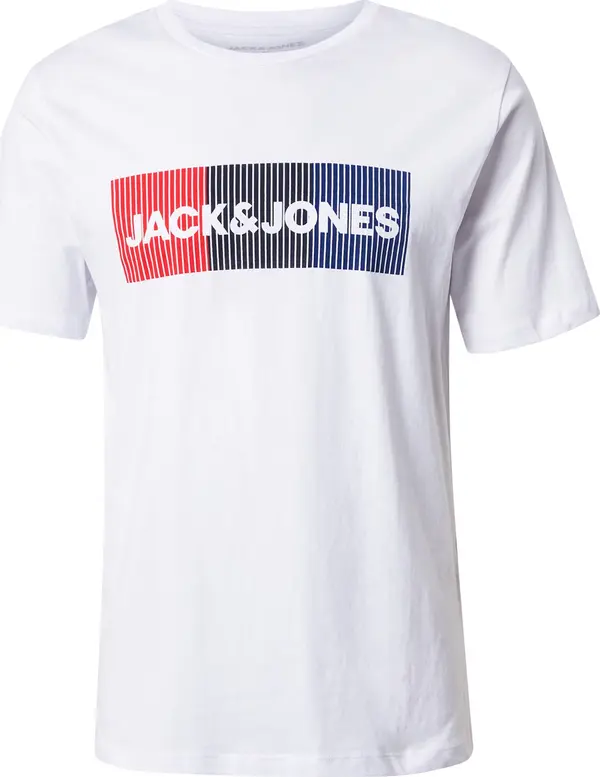 JACK & JONES JACK & JONES Majica  mornarsko plava / crvena / crna / bijela