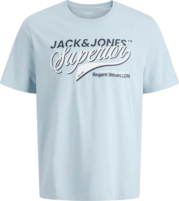 JACK & JONES JACK & JONES Majica  mornarsko plava / nebesko plava / bijela