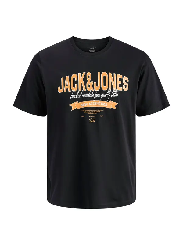 JACK & JONES JACK & JONES Majica  narančasta / crna / bijela