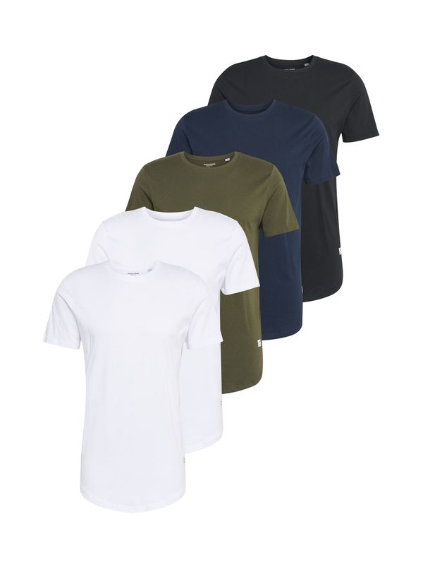 JACK & JONES JACK & JONES Majica 'Noa'  mornarsko plava / tamno zelena / crna / bijela
