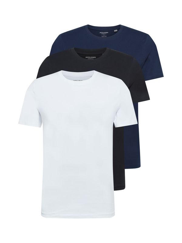 JACK & JONES JACK & JONES Majica  noćno plava / crna / bijela