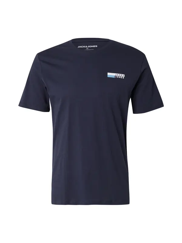 JACK & JONES JACK & JONES Majica  noćno plava / svijetloplava / bijela
