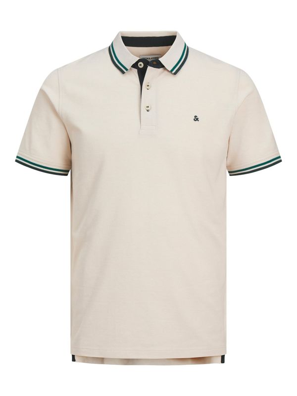 JACK & JONES JACK & JONES Majica 'PAULOS'  bež / zelena / tamno zelena