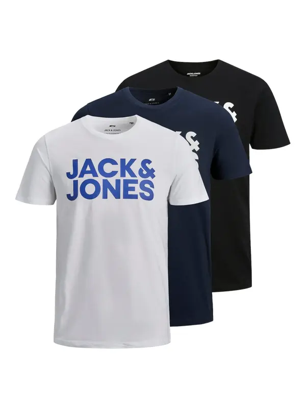 JACK & JONES JACK & JONES Majica  plava / mornarsko plava / crna / bijela
