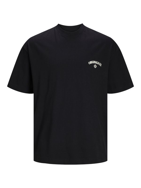 JACK & JONES JACK & JONES Majica 'Santorini'  crna / prljavo bijela