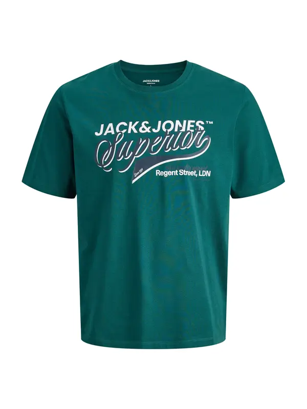 JACK & JONES JACK & JONES Majica  tamno plava / petrol / bijela