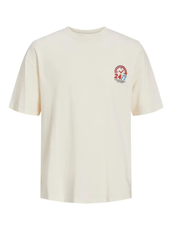 JACK & JONES JACK & JONES Majica 'Toast'  boja pijeska / tamno plava / crvena