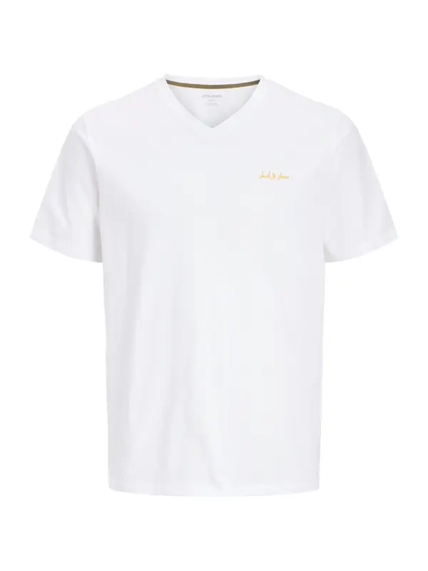 JACK & JONES JACK & JONES Majica  zlatno žuta / bijela