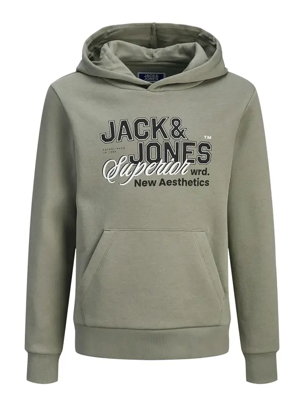 JACK & JONES MINI JACK & JONES MINI Sweater majica  maslinasta / crna / bijela