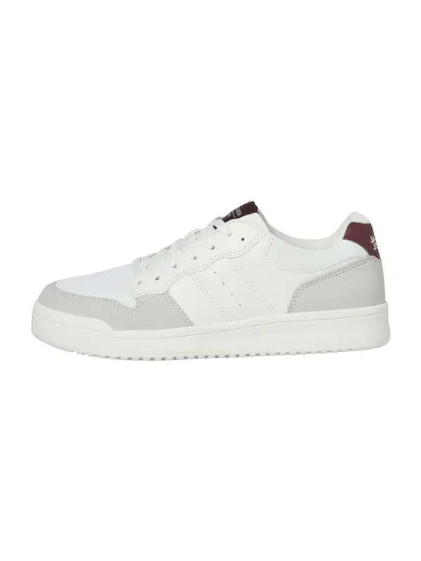 JACK & JONES JACK & JONES Niske tenisice 'JFWCANYON'  svijetlosiva / ljubičasto crvena / bijela
