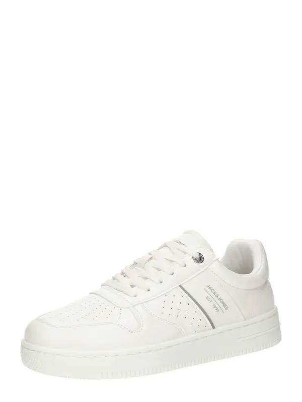 JACK & JONES JACK & JONES Niske tenisice 'JFWMAPLE'  srebro / bijela